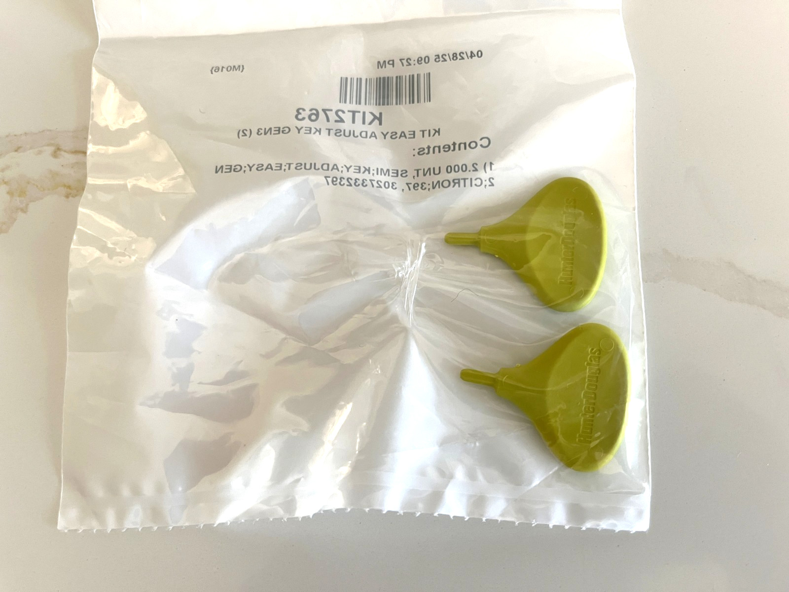 NEW HUNTER DOUGLAS 2X ADJUSTMENT LEVELING KEYS—DUETTE AND APPLAUSE SHADES GEN 3