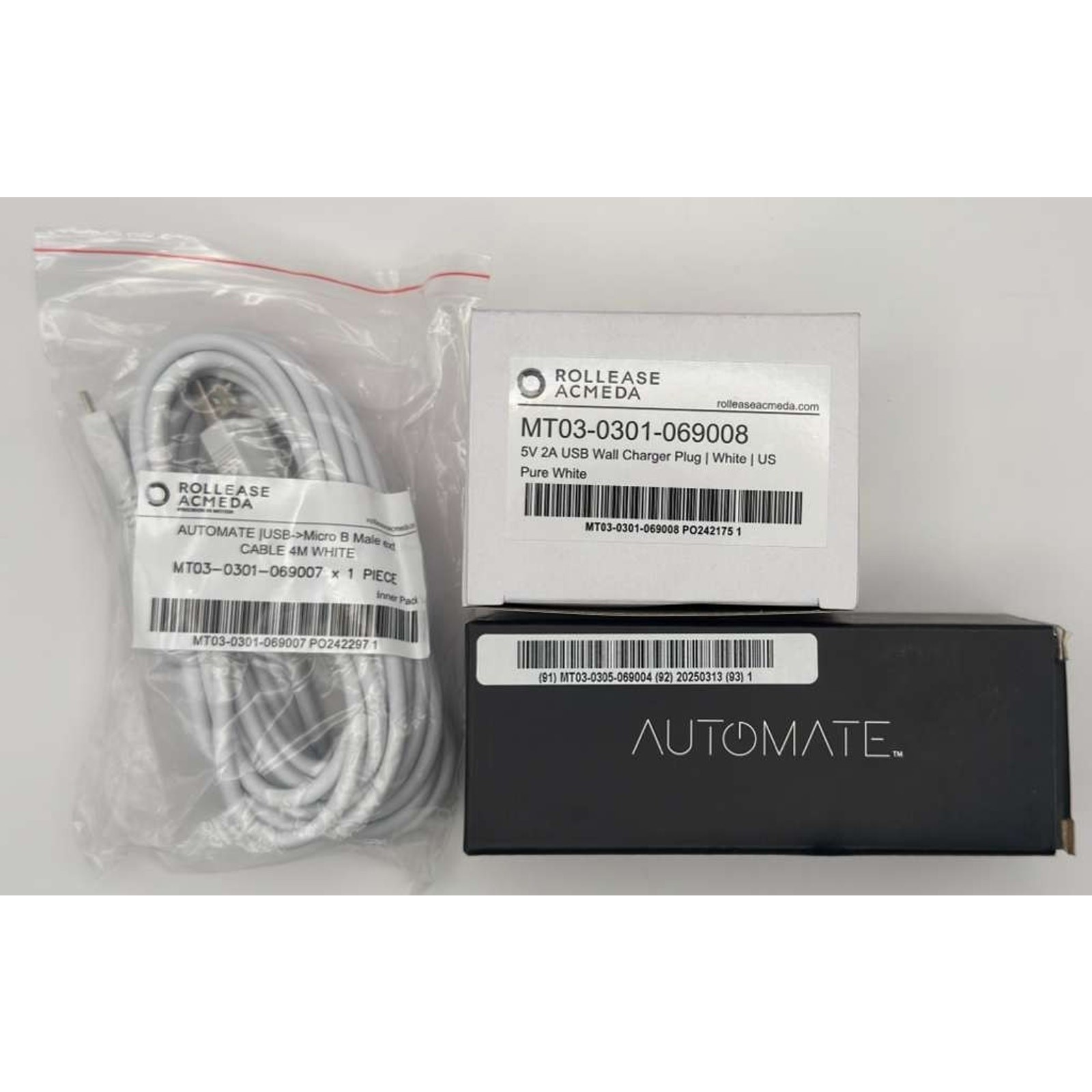 Automate Versa Battery Module Kit MT03-0305-069004 Charger Cable New Acmeda
