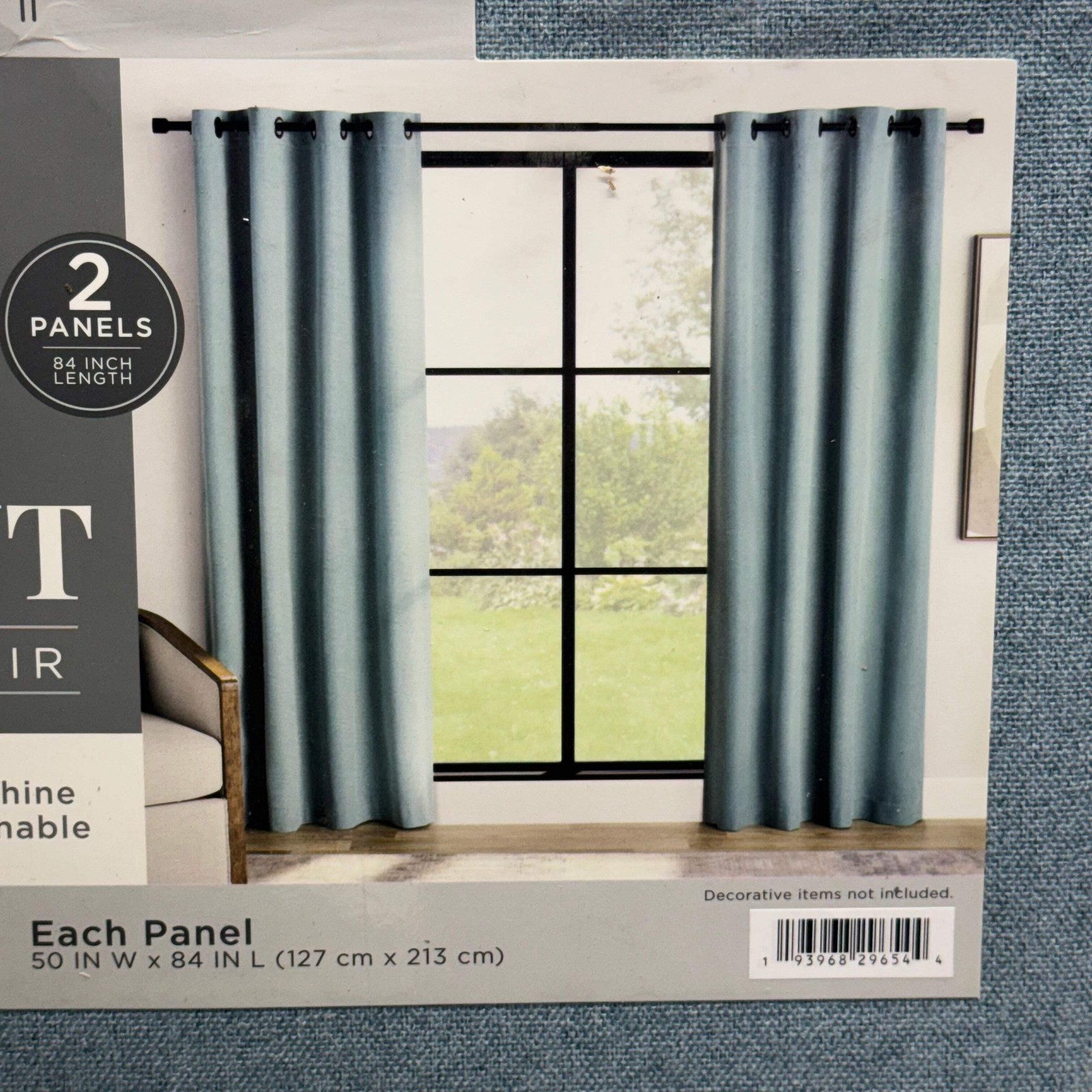 MEMBER’S MARK Window Panel Pair 100″ W x 84″ L, Blue