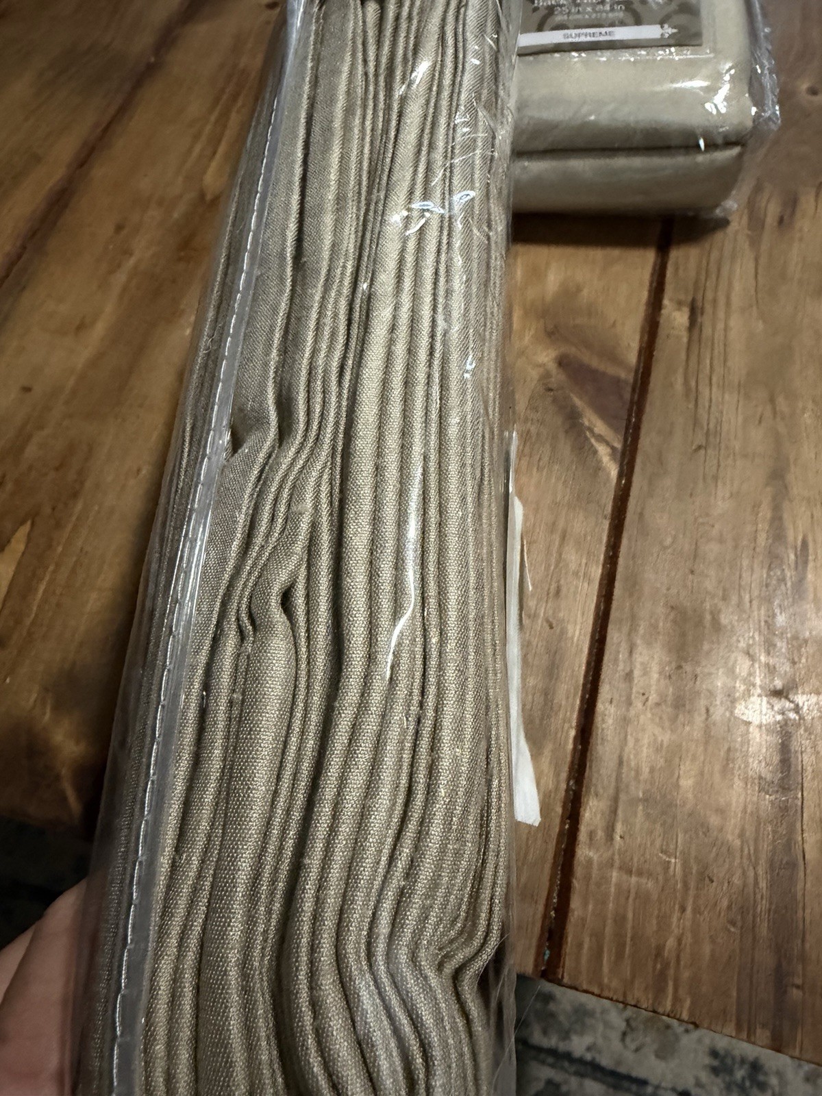 Royal Velvet Pinch Pleat Back Tab Panel in Linen 25 x 84″ JCP Supreme New