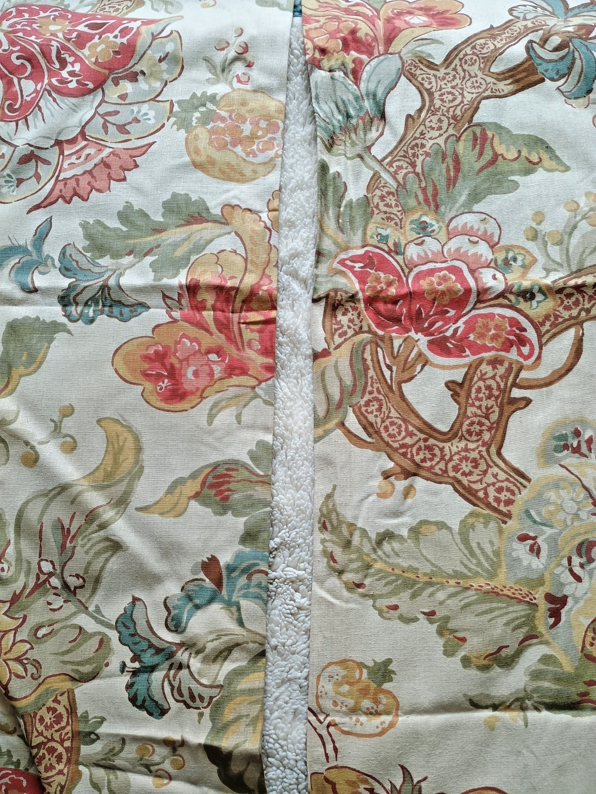 Pottery Barn Lined Floral Curtain Panels 50″ x 96″