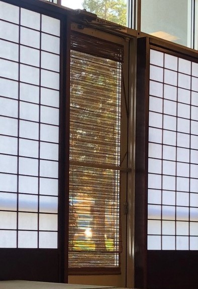 Bamboo Blinds, Light Filtering Corded Pull-Up Roman Shades