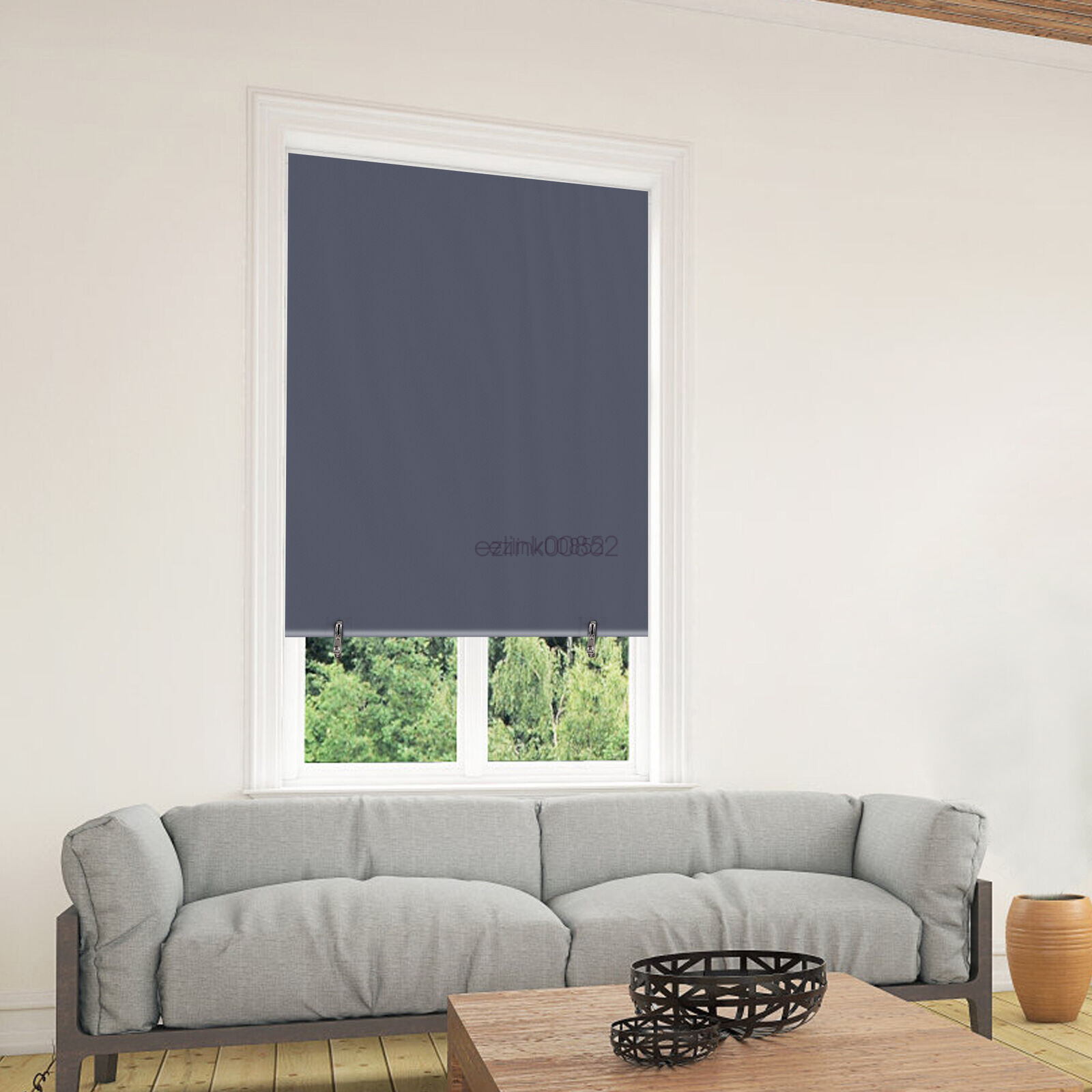 100% Blackout Roller Shades, No Tools No Drill Cordless Blinds for Windows