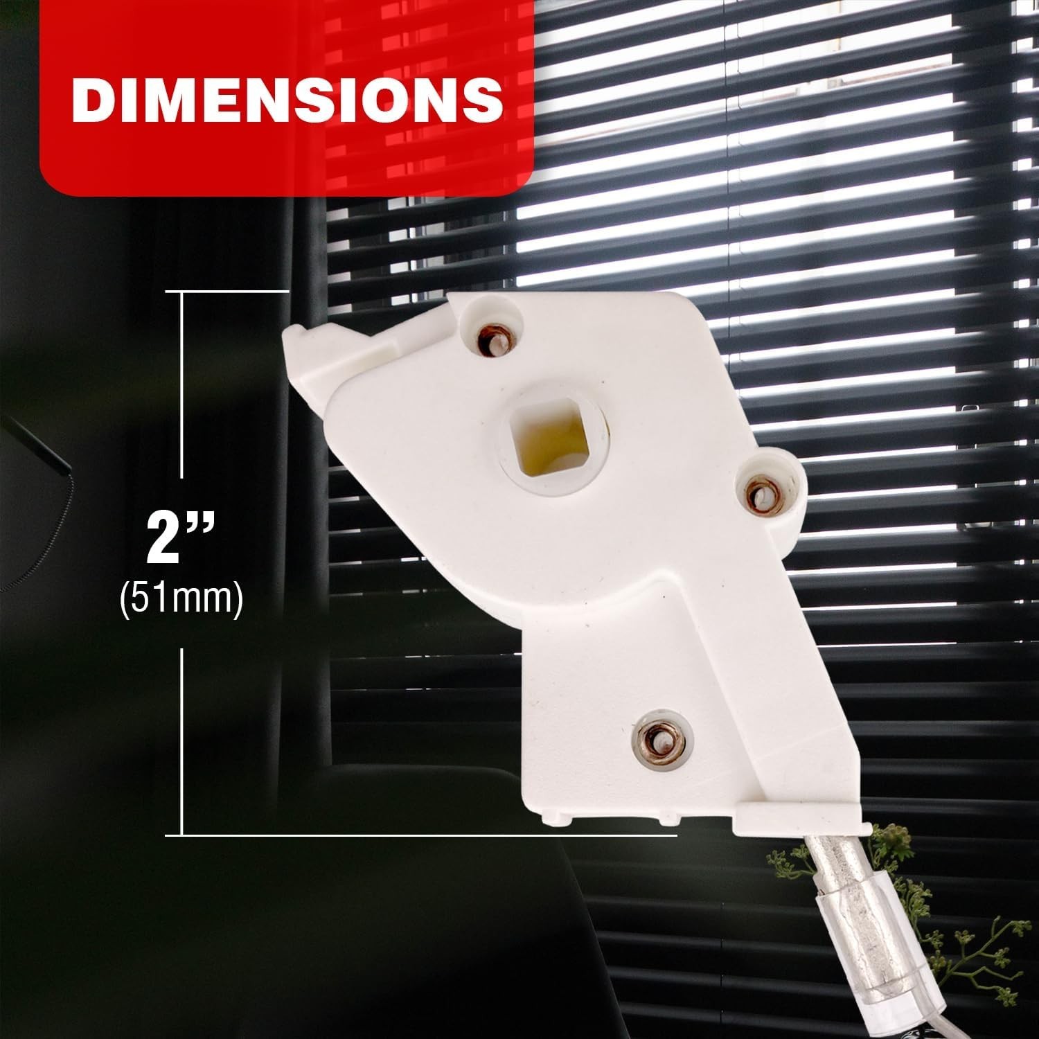 High Profile 2″ Plastic Wand Tilter for Horizontal Blinds 2ct