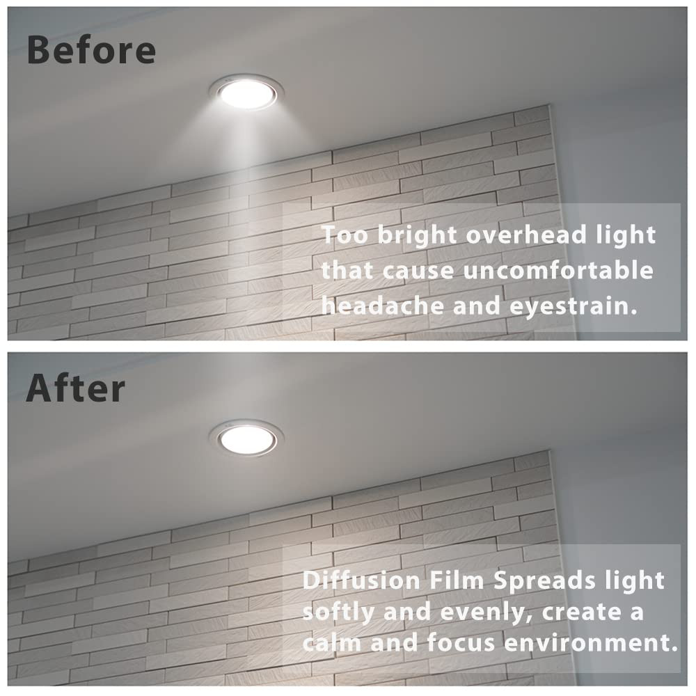 Lighting Diffusion Sticker 3 PCS Sheet 7.8X11.8Inches Soften Light Dimming Film