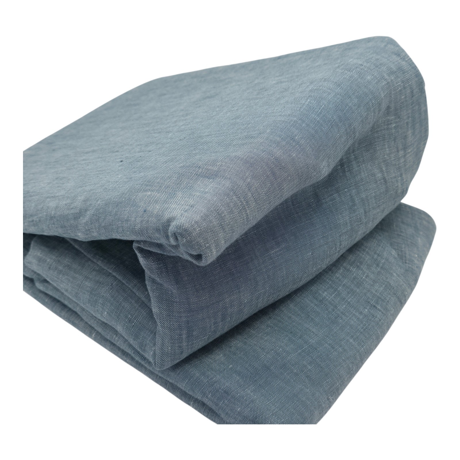 Pottery Barn Belgian Flax Linen Curtain 50×96 Blue Cotton Lined Panel New