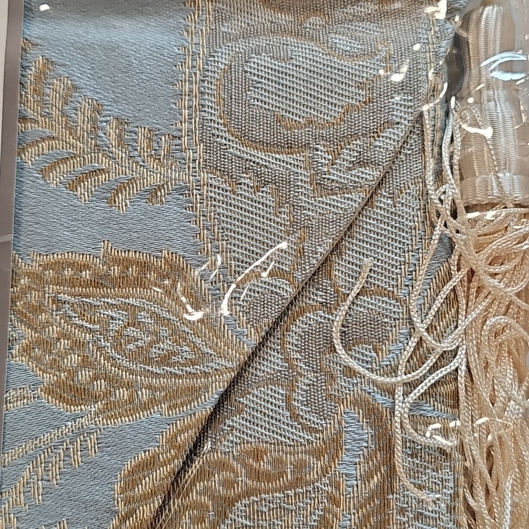 Vintage Croscill Nicollette Napoleon Ascot Valance BLUE & GOLD 40″ x 25″ NEW