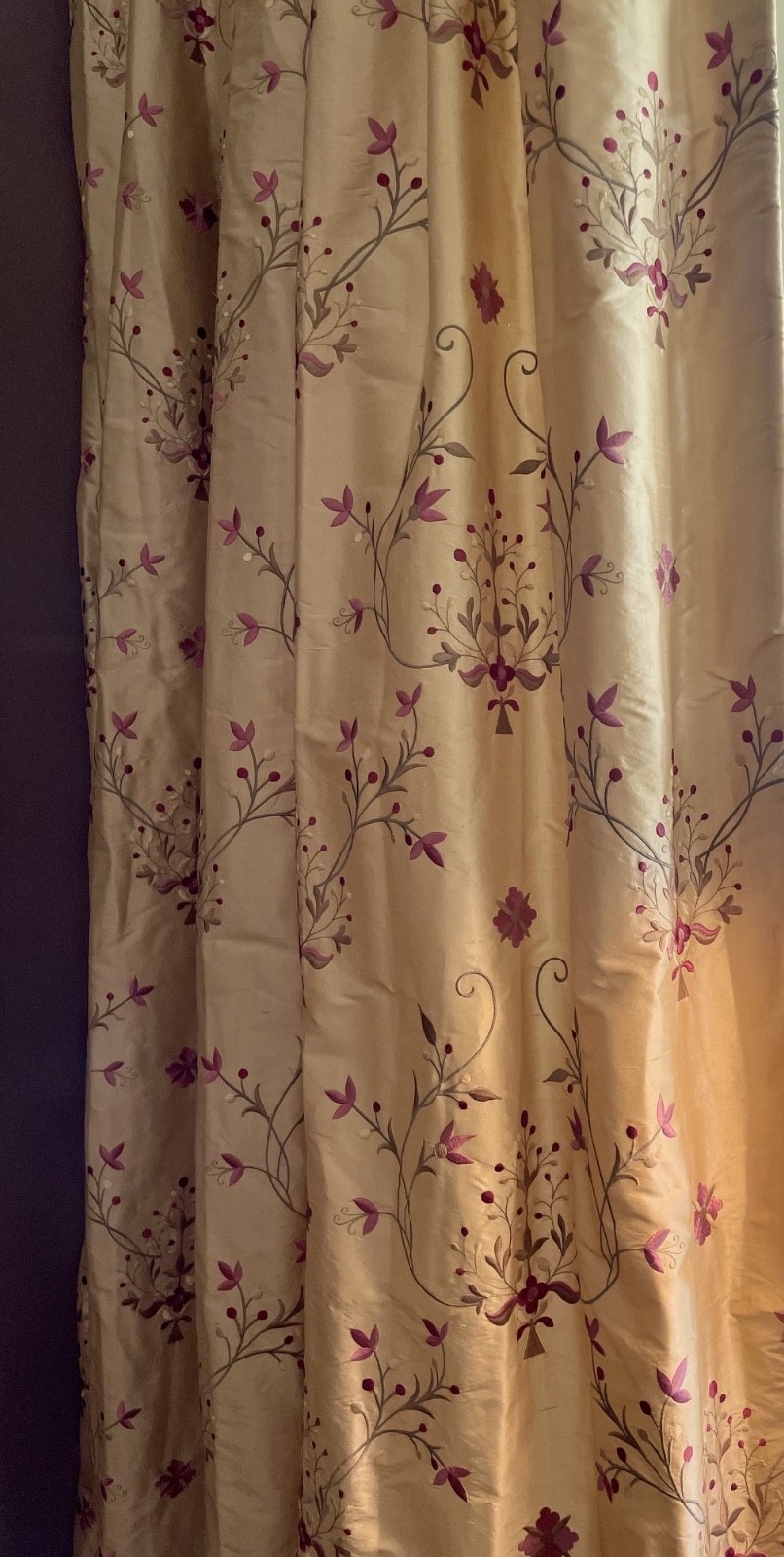 Luxury Dupioni Silk Curtain Panels – The Curtain Exchange – 115″ L x 48″ W