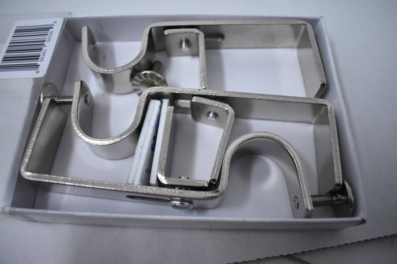 NoNo Bracket Curtain Bracket Attachment For Outside Mount Vertical Blinds Satin