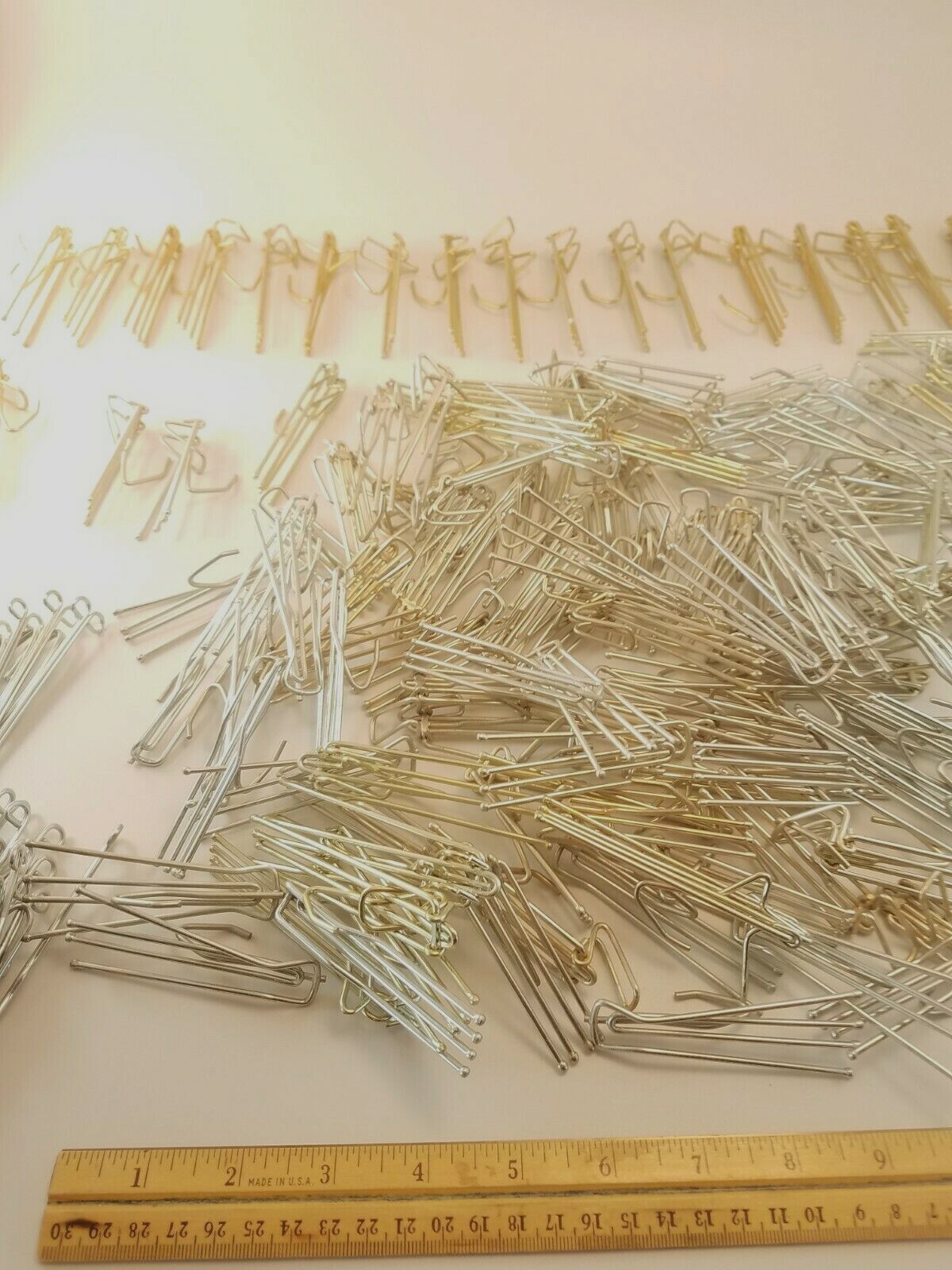 200 Plus Lot of Assorted Metal Drapery Curtain Hooks