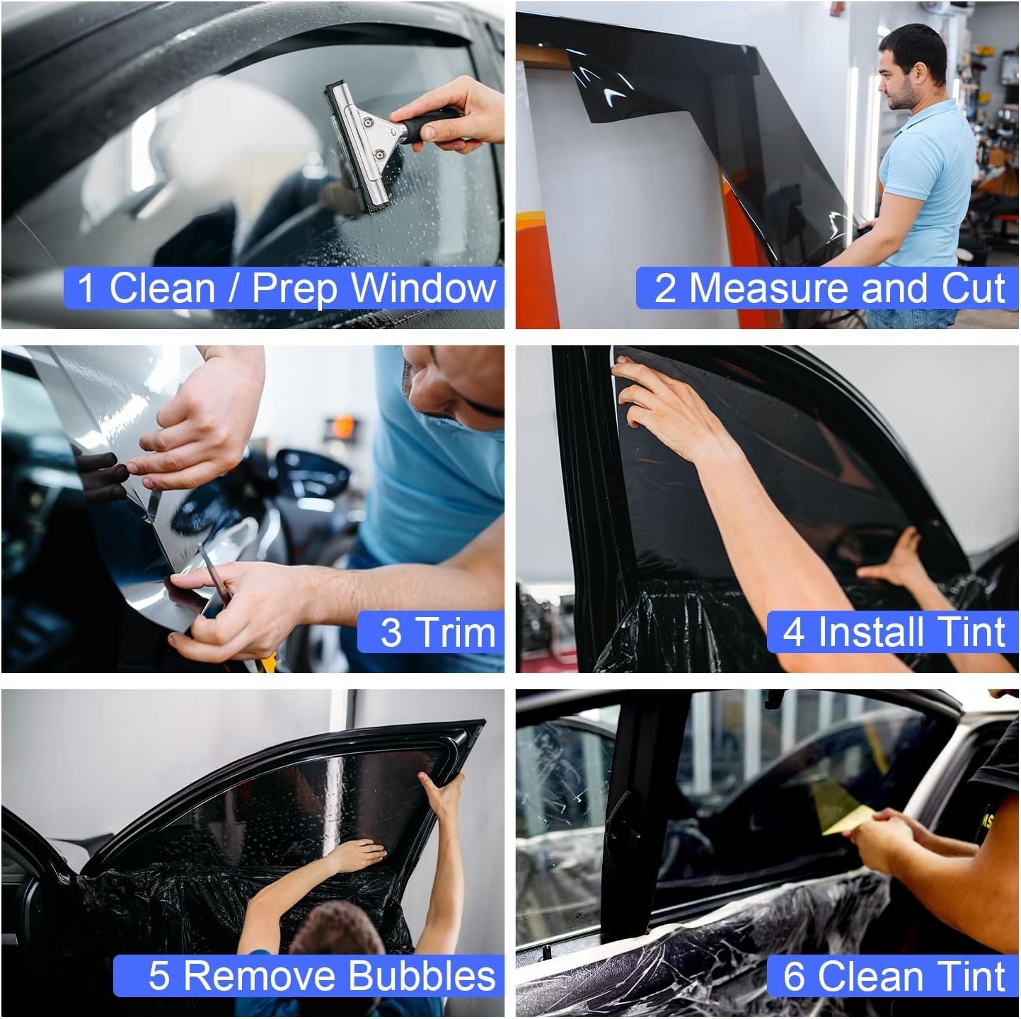 Uncut 20″x100′ FT Window Tint Film Roll Choose the Tint Shades 5%,15%,20%,35%