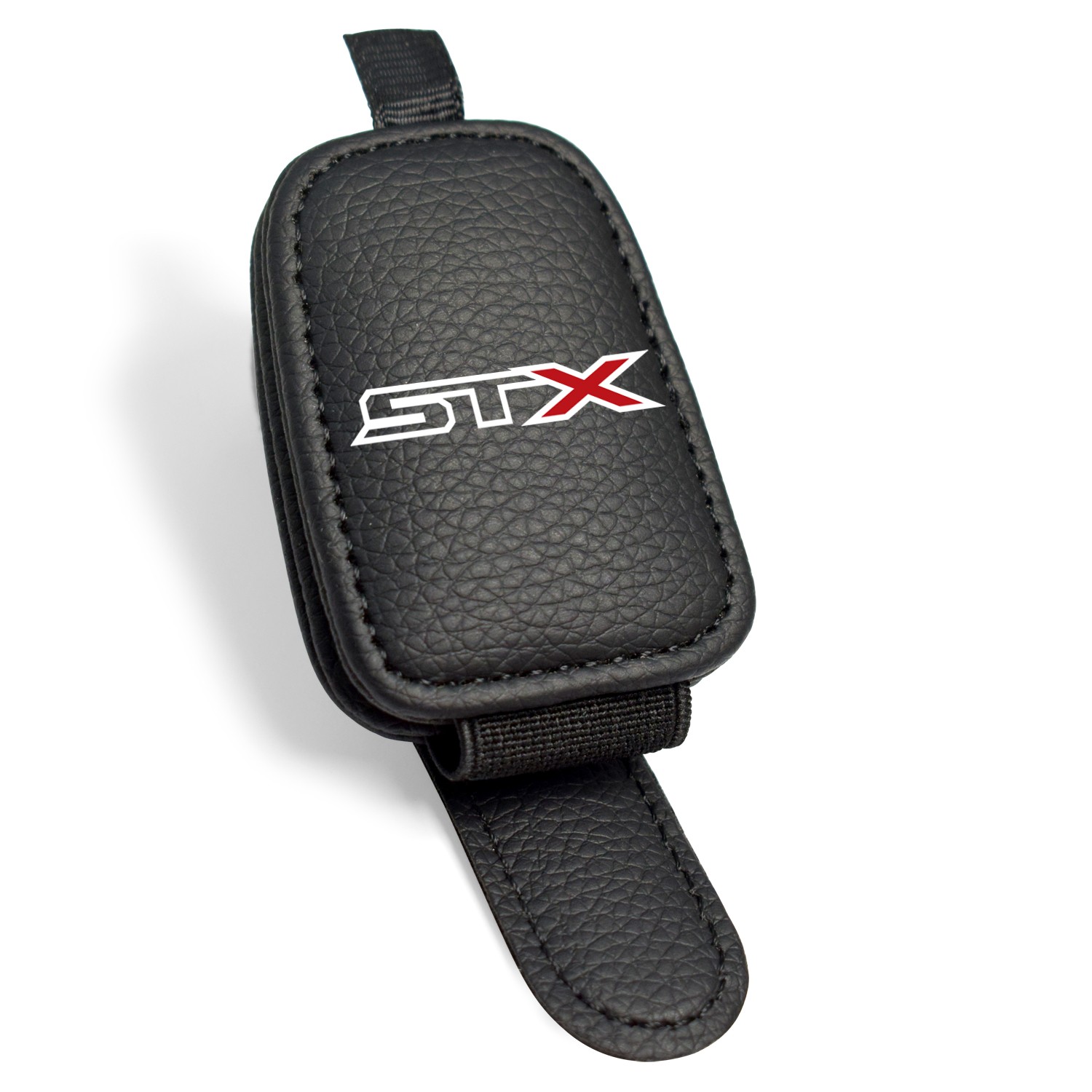 Ford F-150 STX 4×4 Rectangle Black Leather Magnetic Sunglass Sun Visor Holder