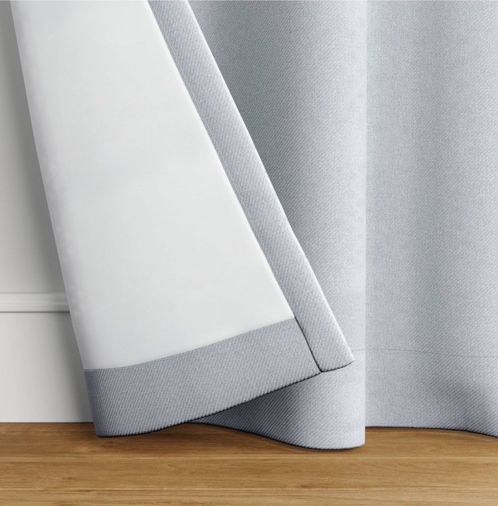 Room Darkening Heathered Gray Single Curtain Panel 42″ x 63″ Room Essentials NEW