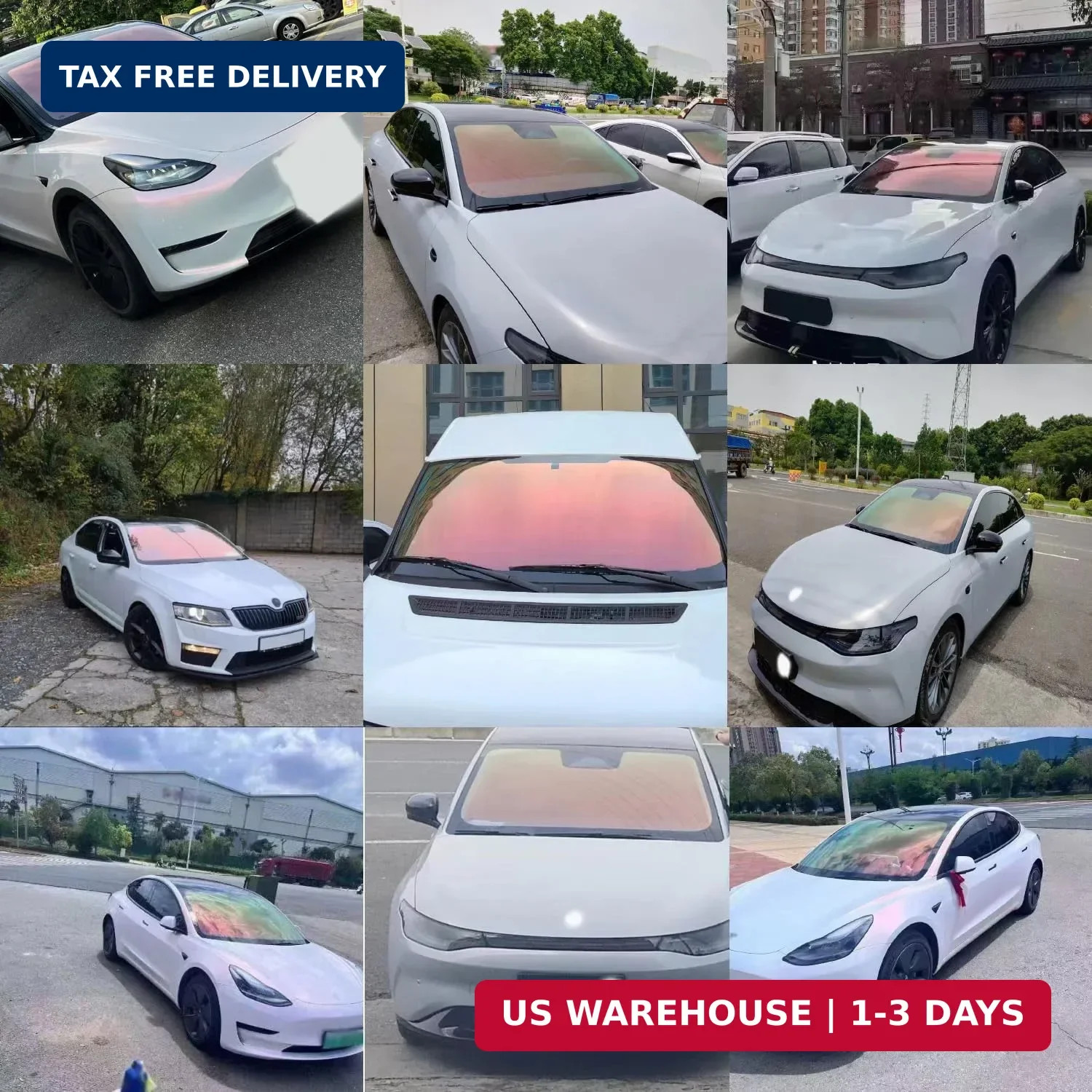 Car Windshield Sun Shade Tint Film， Car Glass Film，Heat Insulation Film，Color-Ch