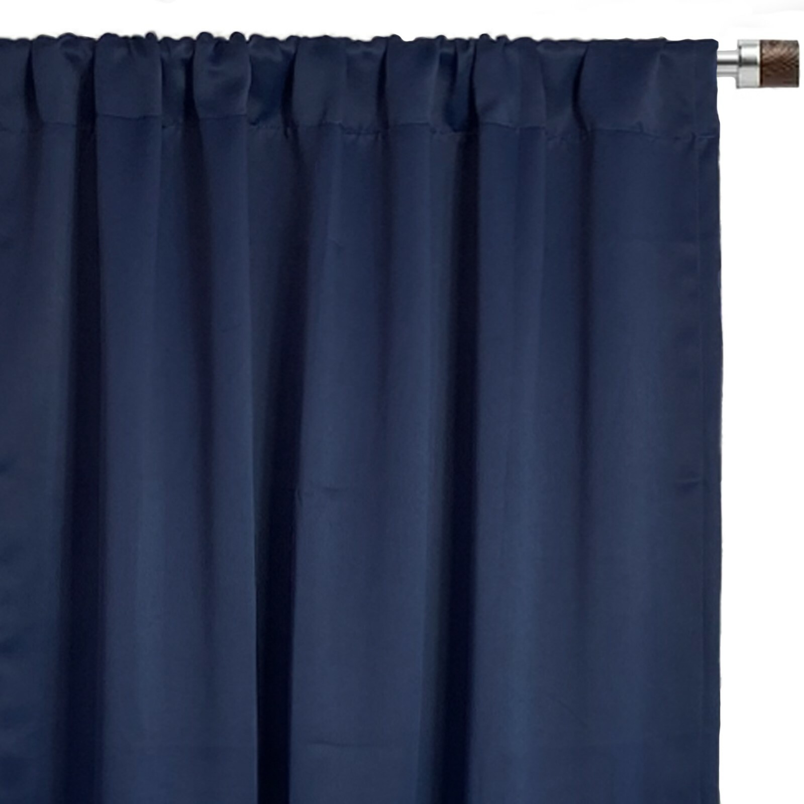 52 x 63 Blackout Polyester Noise Reducing Curtains Rod Pocket for Room Darkening