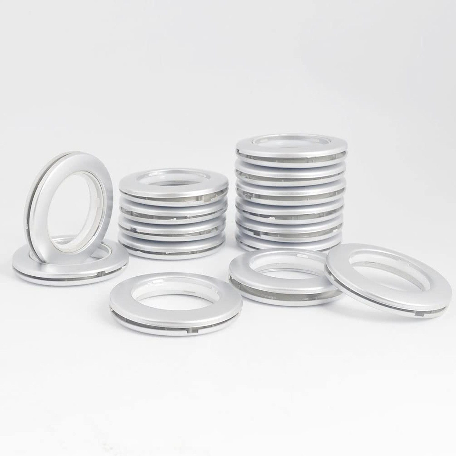 42 Pack Curtain Grommets Inner Diameter 1-9/16″(40mm) Plastic Curtain Large E…