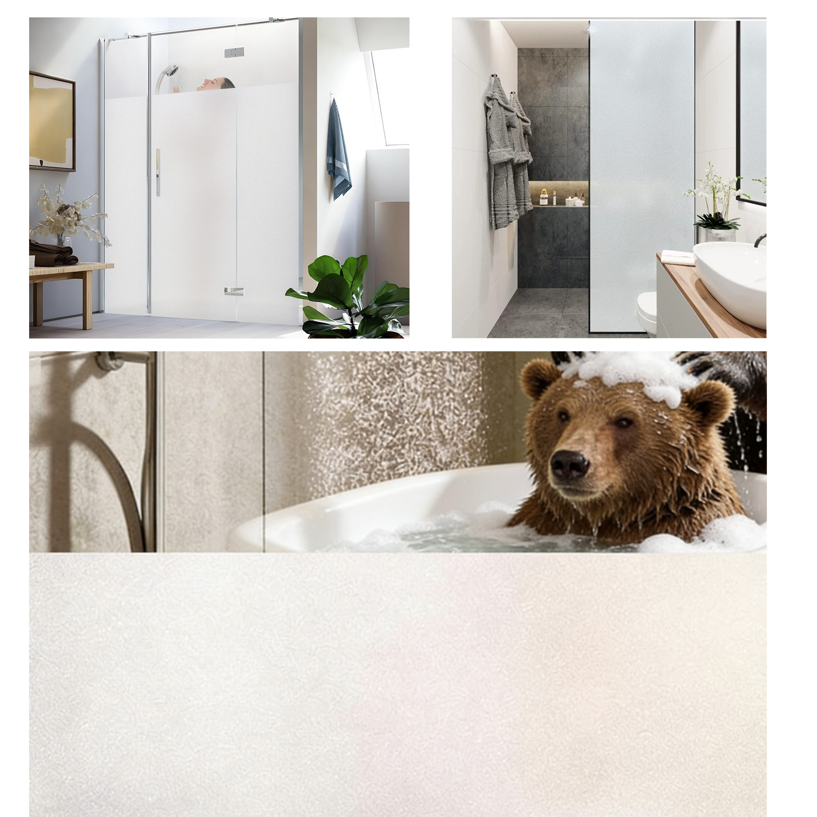 23.6″×78.7″ Glass Film Static UV Blocking Window Clings Privacy Film Decorative