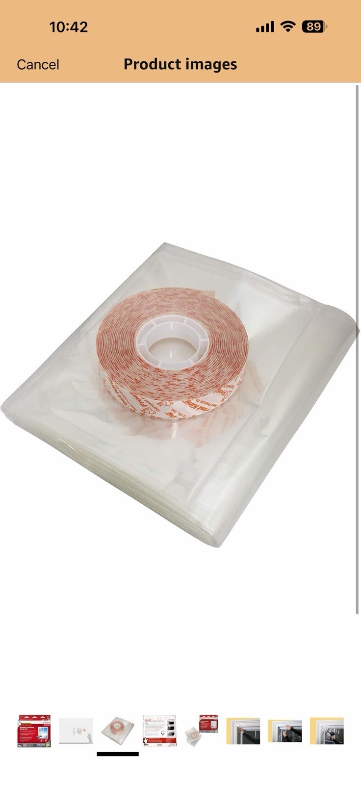 Lot Of (2) Frost King Window Winterizing Insulation Shrink Kit 42in x 62in