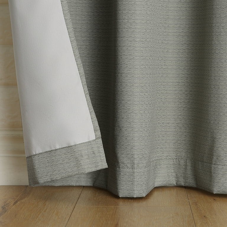 SUN ZERO ARLO TEXTURED THERMAL INSULATED GROMMET CURTAIN PANEL PAIR,VARIOUS SIZE