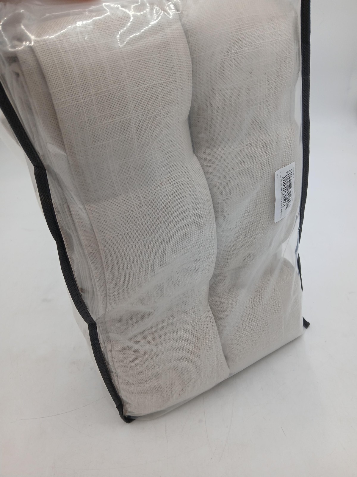 Twodrapes Pinch Pleated Curtain Panel 40×102 Linen Beige Light Filtering Window