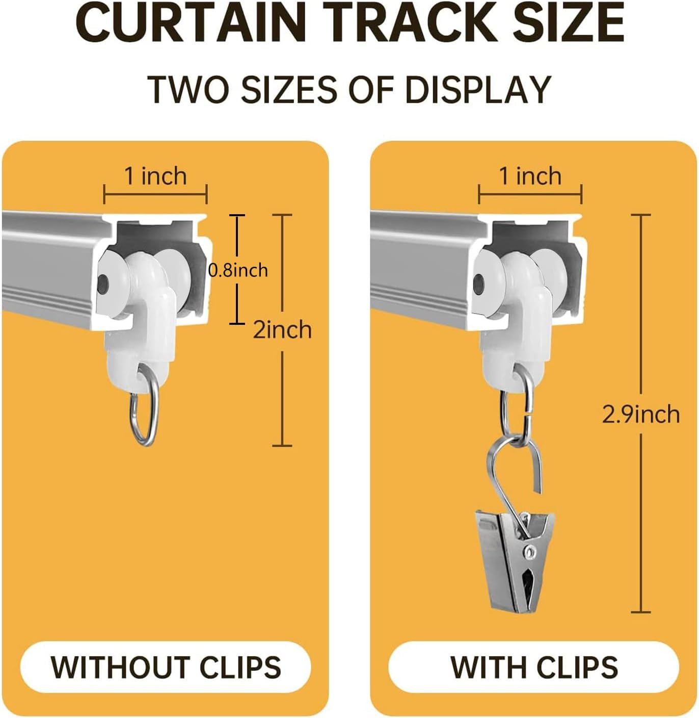 Heavy-Duty Ceiling Curtain Track System for Room Dividers, 3ft to 12ft