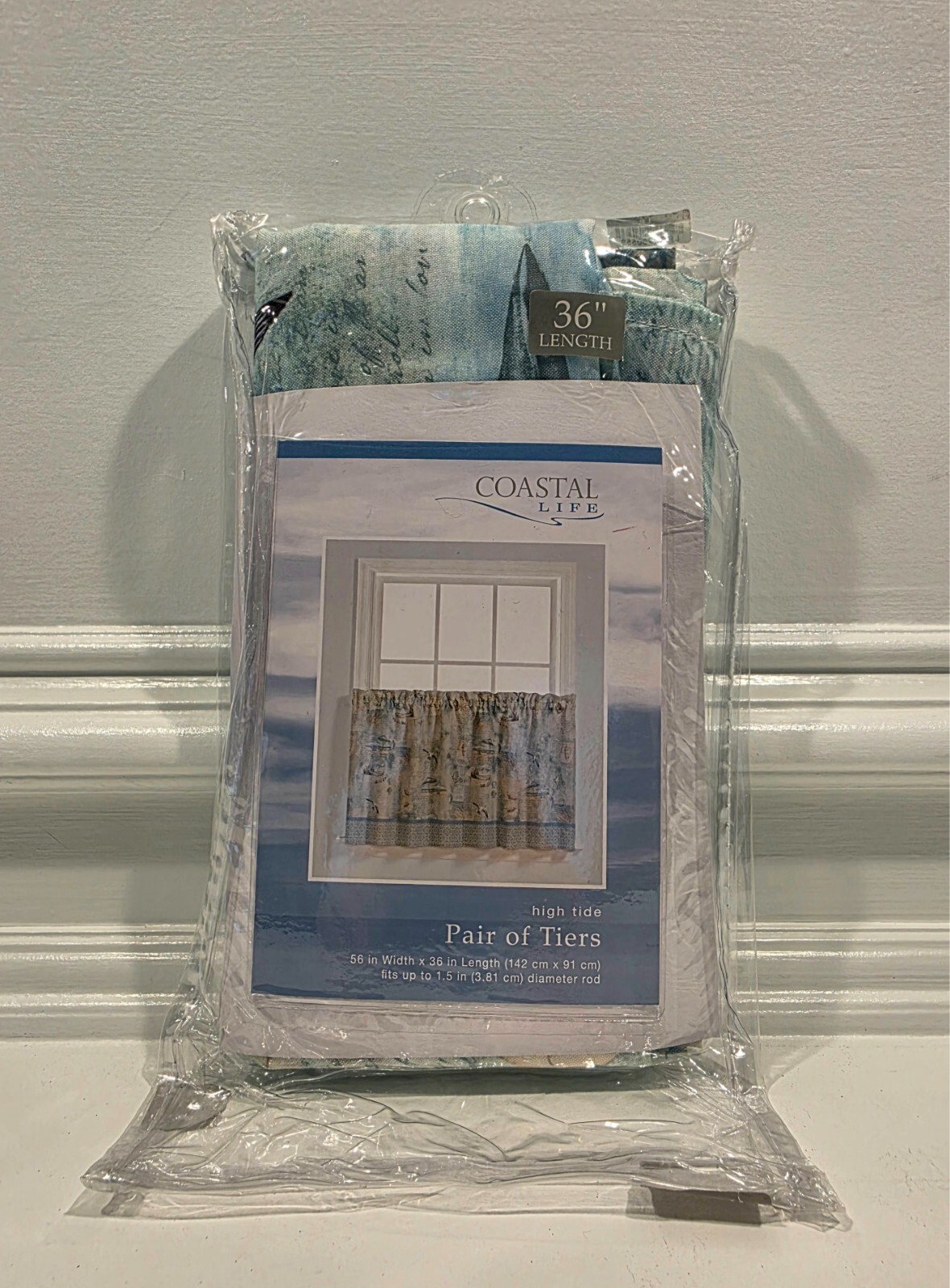 Coastal Life High Tide – Pair of Tiers 56 in Width x 36 in Length NEW