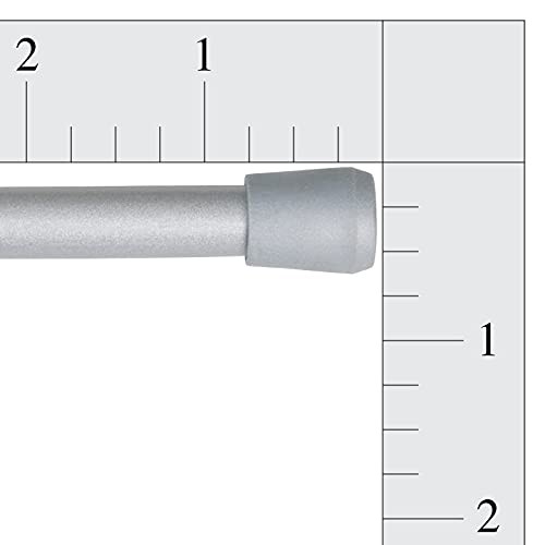 18-28 in. Adjustable Spring Tension Rod, 2-Pack, 7/16 in. Diameter, Silver