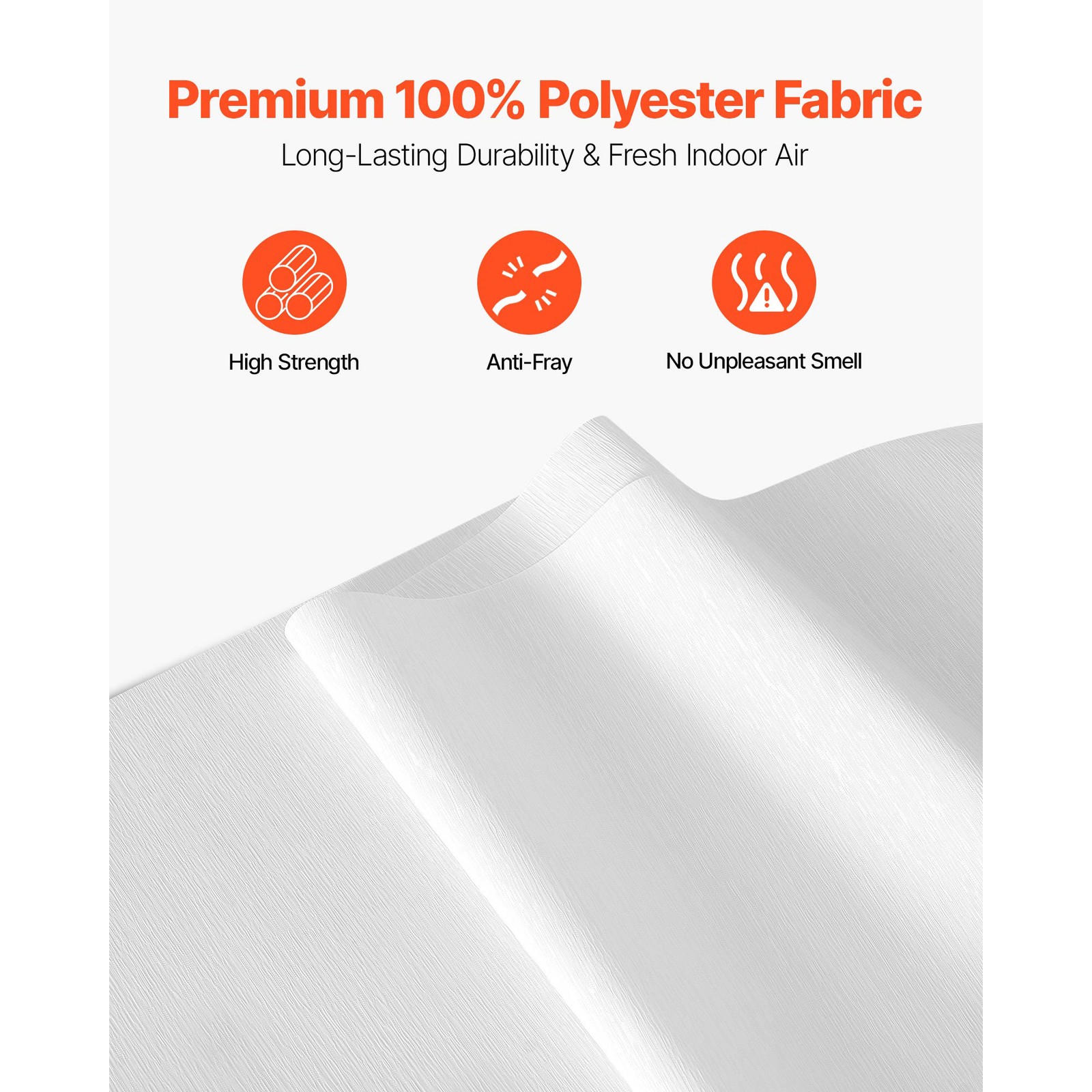 Uimoso Adjustable Panel Track Blinds, Width 45.8-86 in, Customizable, White