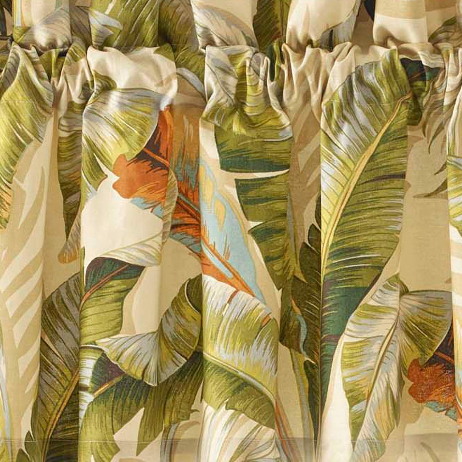 – Cenefa, Tratamiento De Algodon Para Ventanas, Elegante Decoracion Tropical…