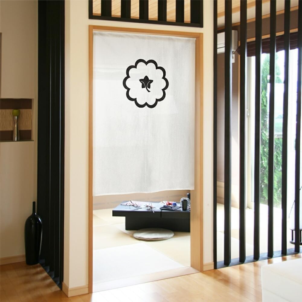 Japanese Noren Doorway Curtain Family Crest Urazakura Made in Japan 85x120cm
