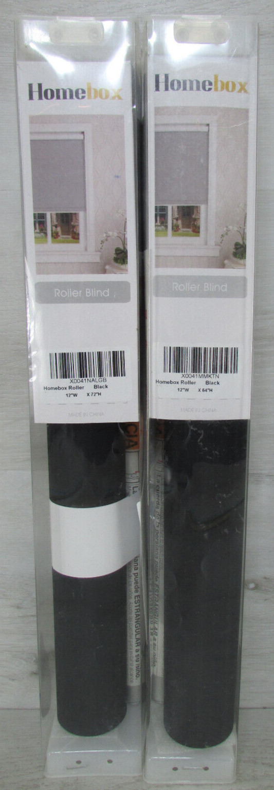 12″ W Blackout Roller Shades with Cord Window Blackout Blinds Hardware Included