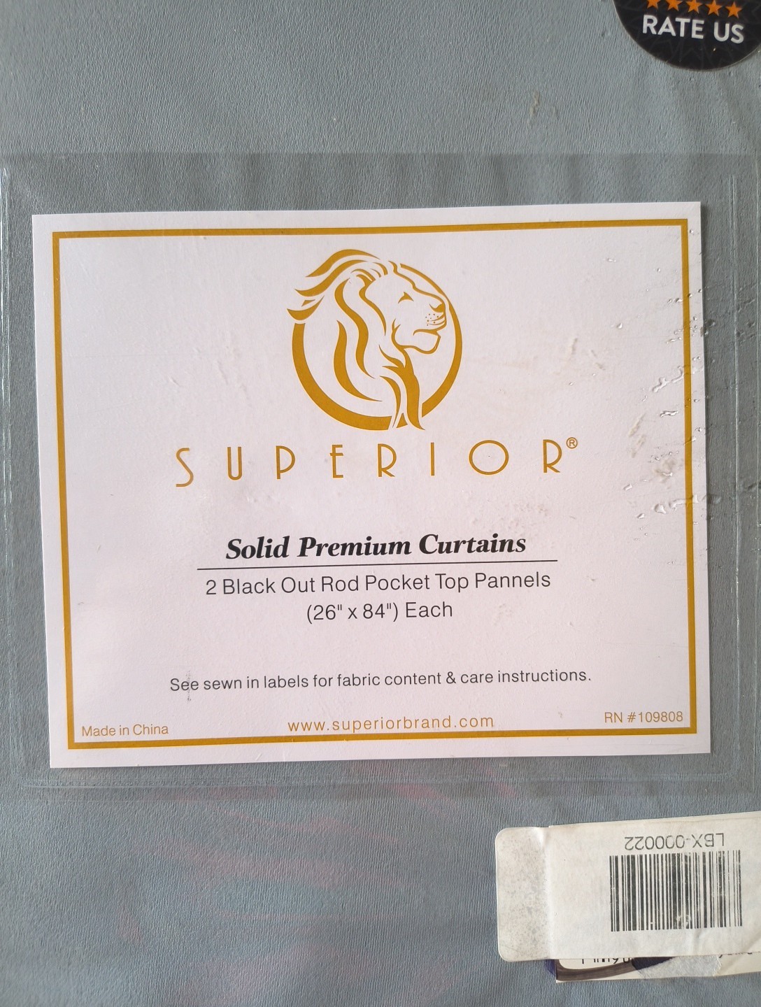 Superior solid premium curtains black out. Two Blackout Rod Pocket Top Panels