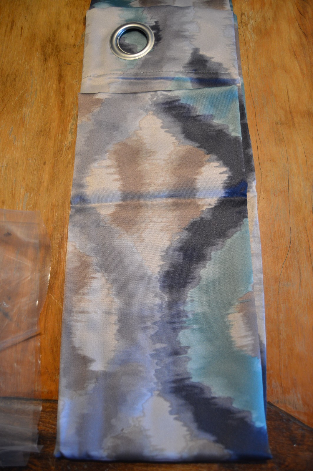 Lichtenberg Curtain Panel,Abstract Color 54 x 84″,Grommet,100% Polyester,NEW