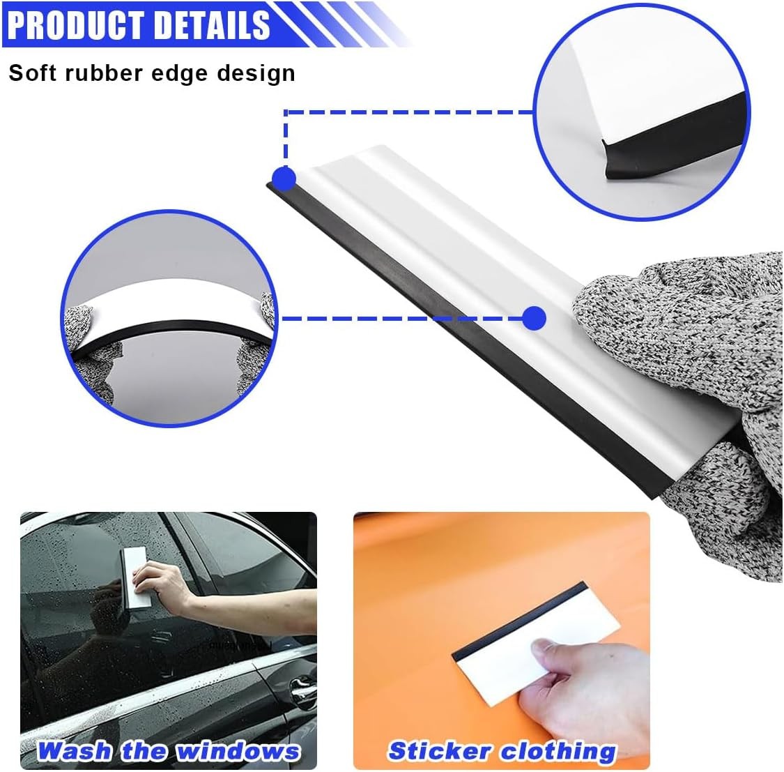 BOOURE Vinyl Wrap Tool Window Tint Kit 8 Pieces Vehicle Window Tinting Tools …