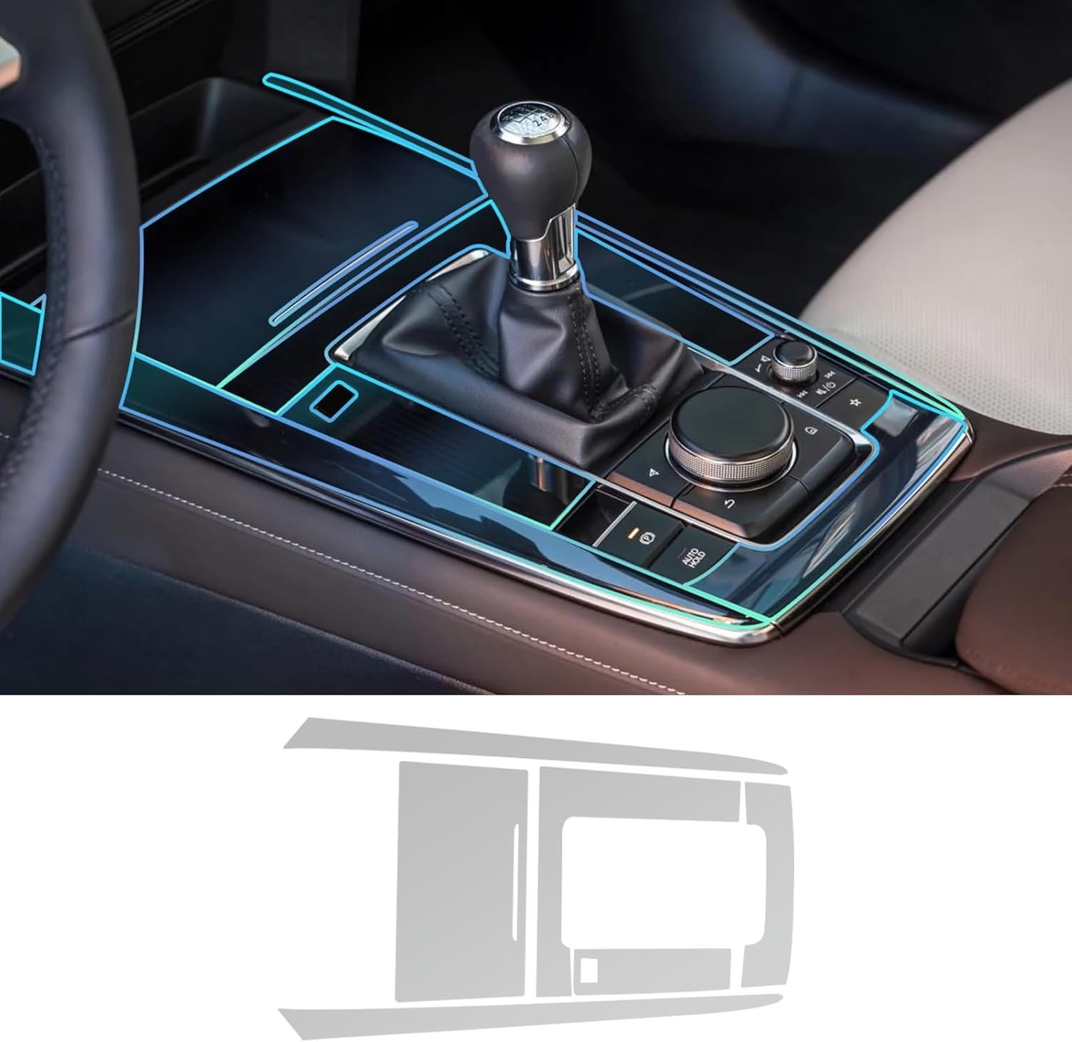 for 2020-2025 Mazda CX30 PPF Precut 8.5Mil Car Paint Protective Film TPU HD F…