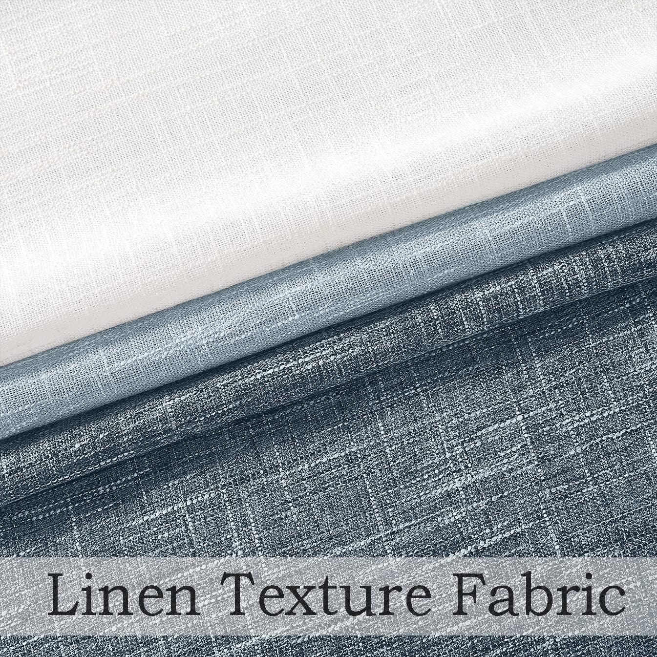 Stylish Rayon Blend Window Treatments – Cream to Indigo Blue