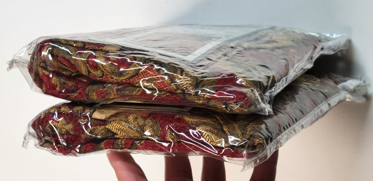 Croscill Imperial ( 1 ) Ascot Valance 40×21 Red w/ Gold Tassel PLS READ Multi