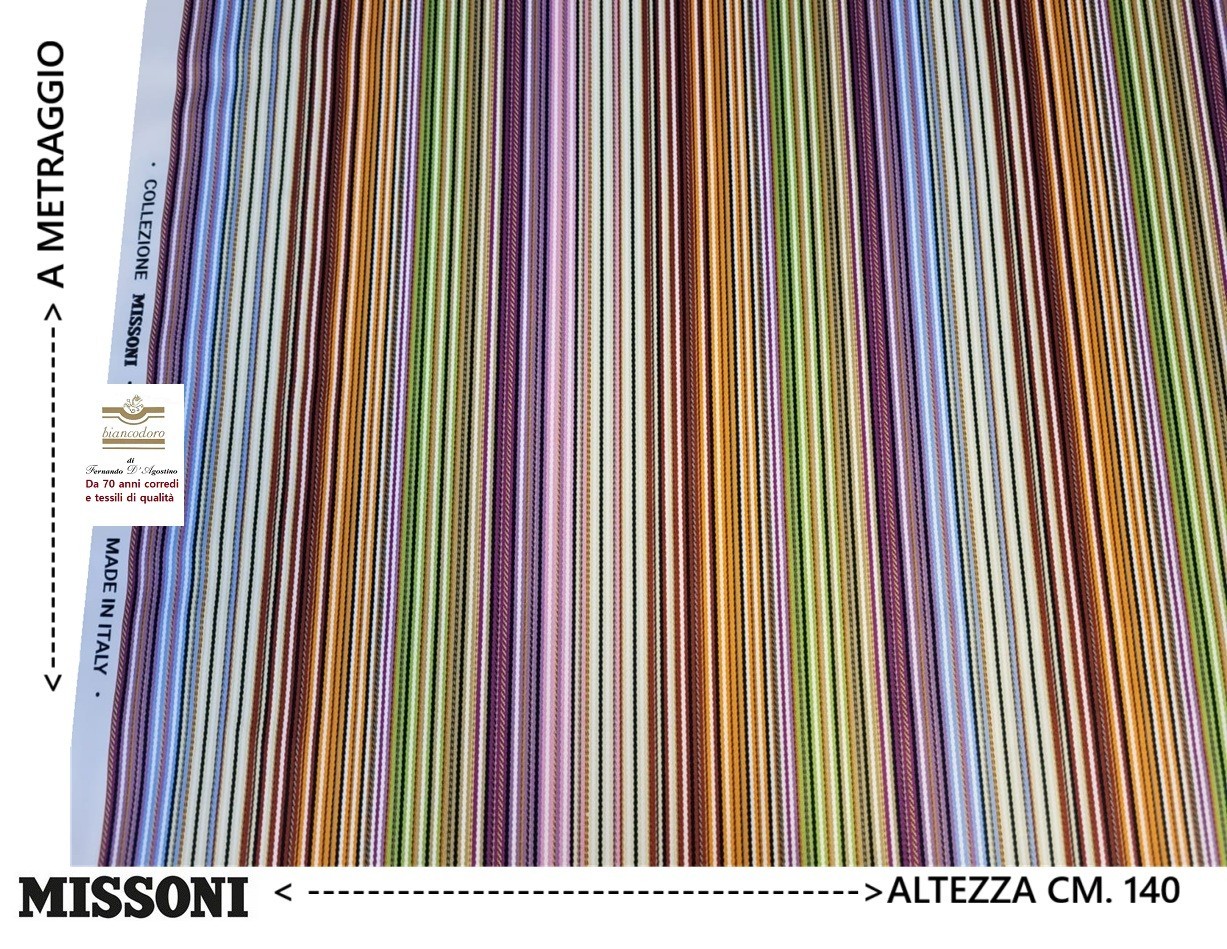 Fabric MISSONI by the meter height 140 cm. Furnishing upholstery curtains etc.