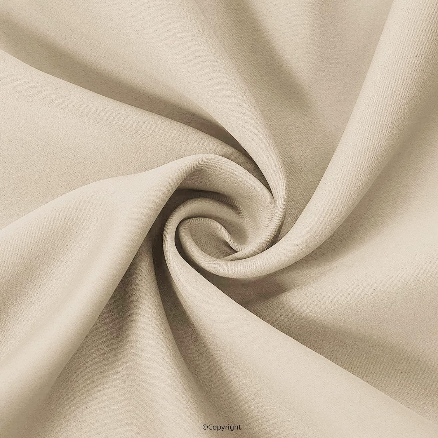 Beige Waterproof Outdoor Curtains – Sunlight Blocking Grommet Drapes (2 Panels)