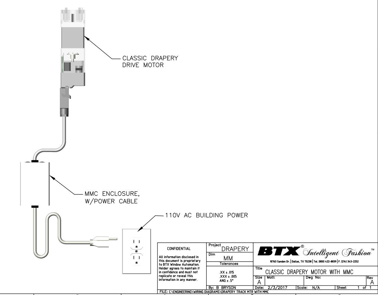 BTX MMC Control System / Power Cable