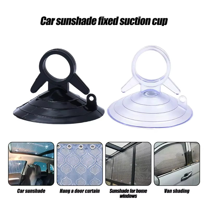 Car Sun Visor Fixing Suction Cup 45Mm Black/Transparent Rubber Suction Cup Sucti