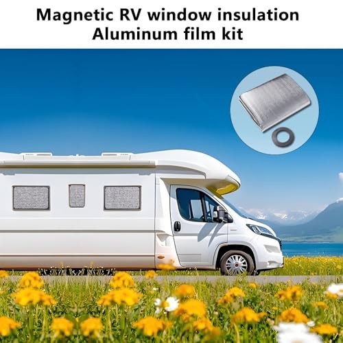 Magnetic Window Insulation Kit Thermal Reflective Aluminum Film 24x36in