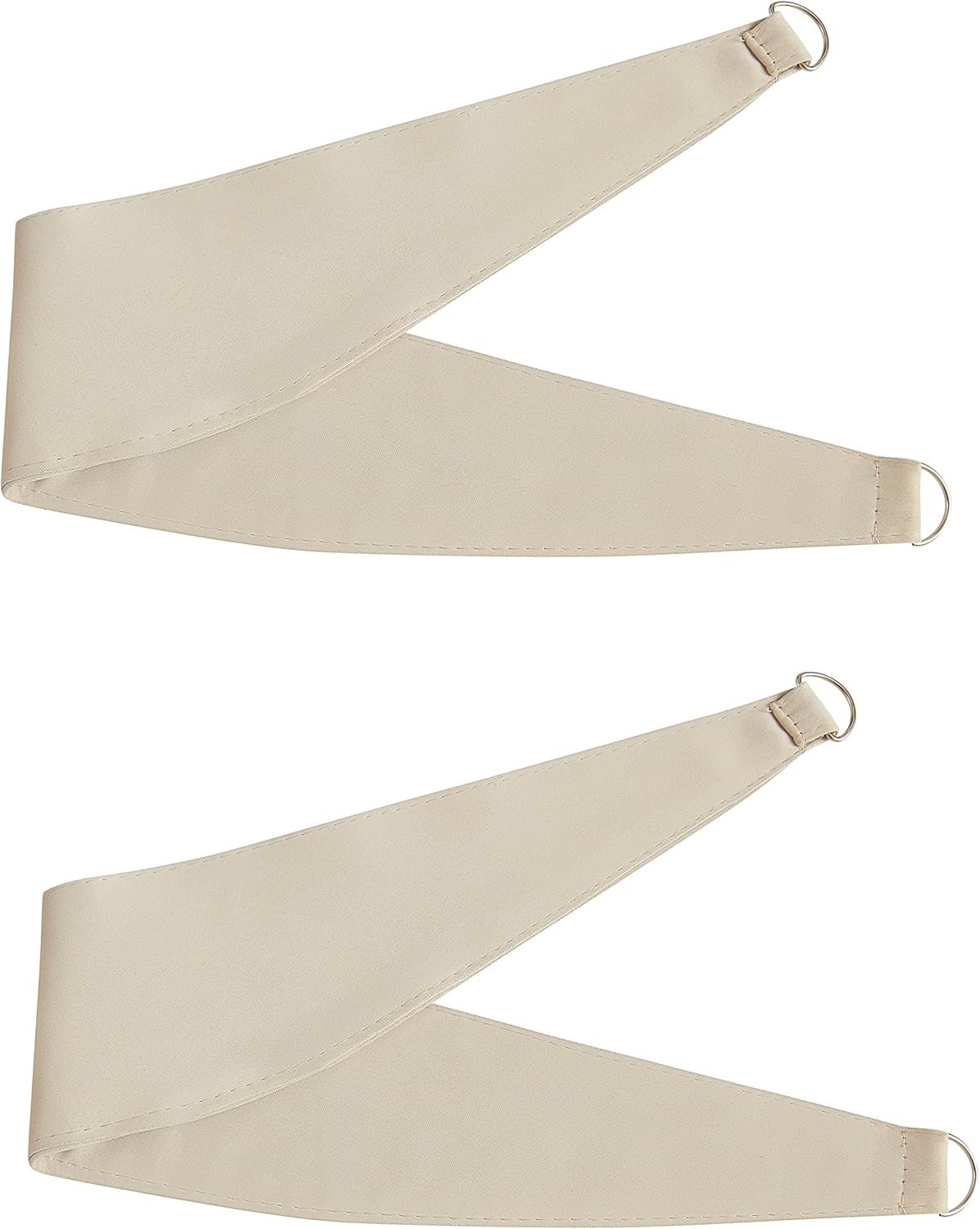 Beige 80% Blackout Curtains W/ Sheer Overlay Mix & Match Double Layer Thermal