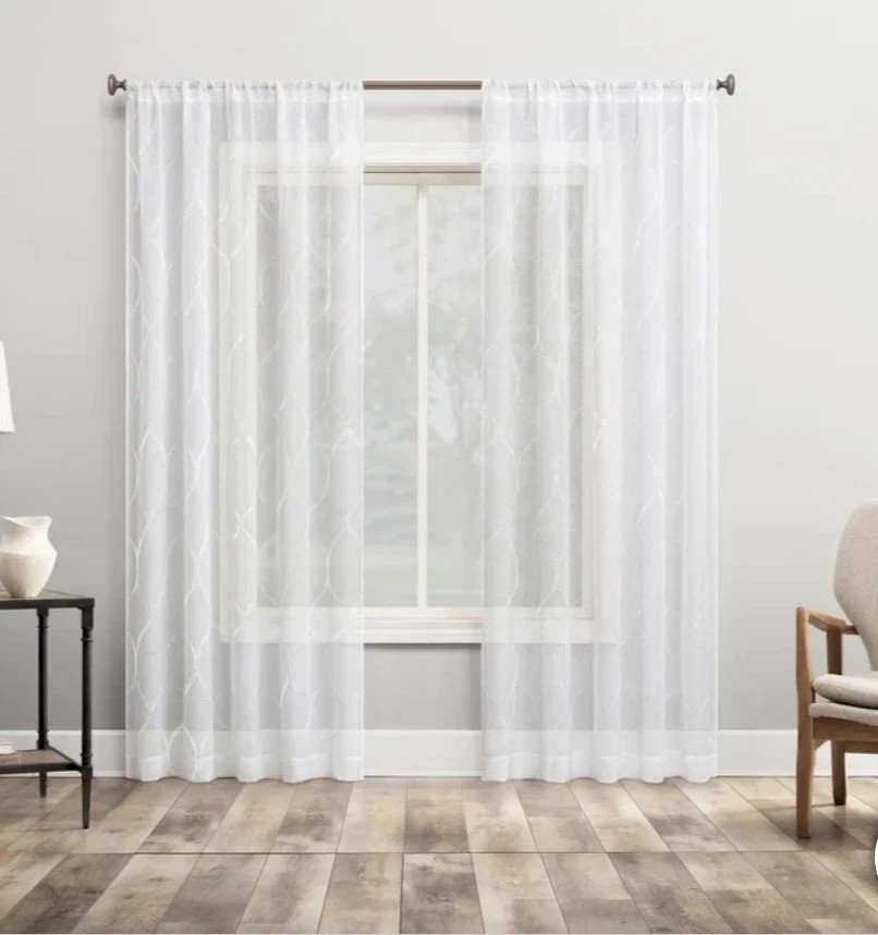 No 918 Lichtenberg Curtain One Panel Pair 104 In X 84 White