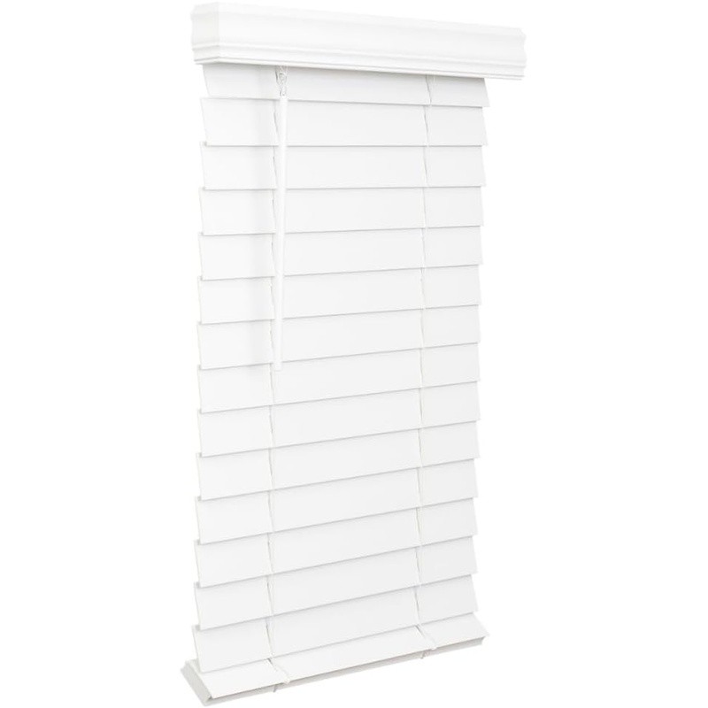 Faux Wood Blinds 2 1/2 Inch Slats Indoor Outdoor Mounting Hardware Included New