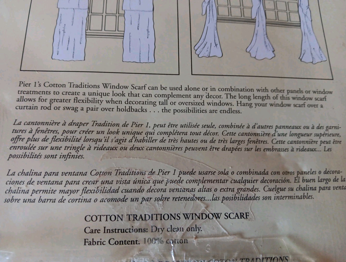 Pure White Window Sheer Scarf Curtain Wedding Drape Panel Swag Voile 40 x 210″