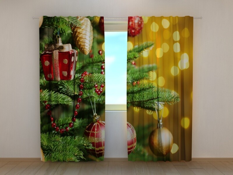 3D Lux Curtain Printed Christmas Toys decoration by Wellmira Made to Measure