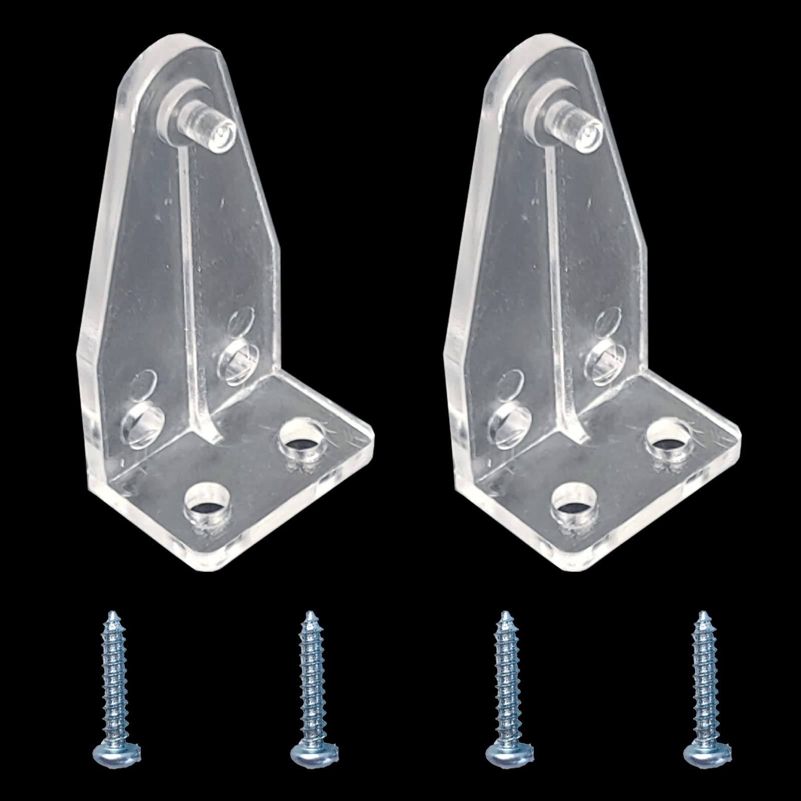Kowibcl 10 PCS Window Blinds Hold Down Brackets 2 inch 2 inch, Transparent