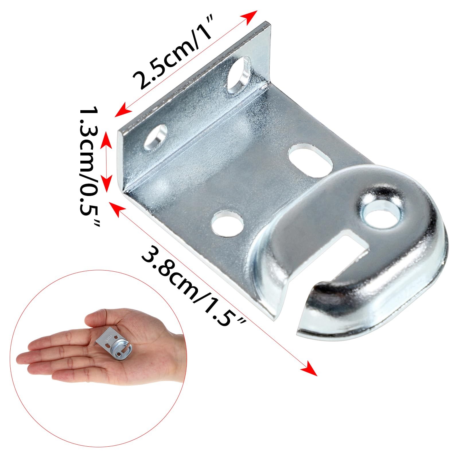 Metal Window Shade Brackets-4PCS Roller Shade Hardware Inside and Outside Mou…