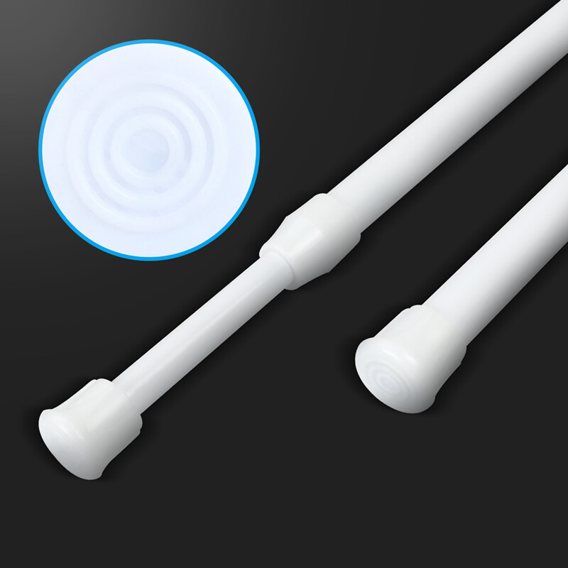 2-6PCS Curtain Tension Rods | 15 to 45 inches(Approx.) Spring Curtain Rod Set